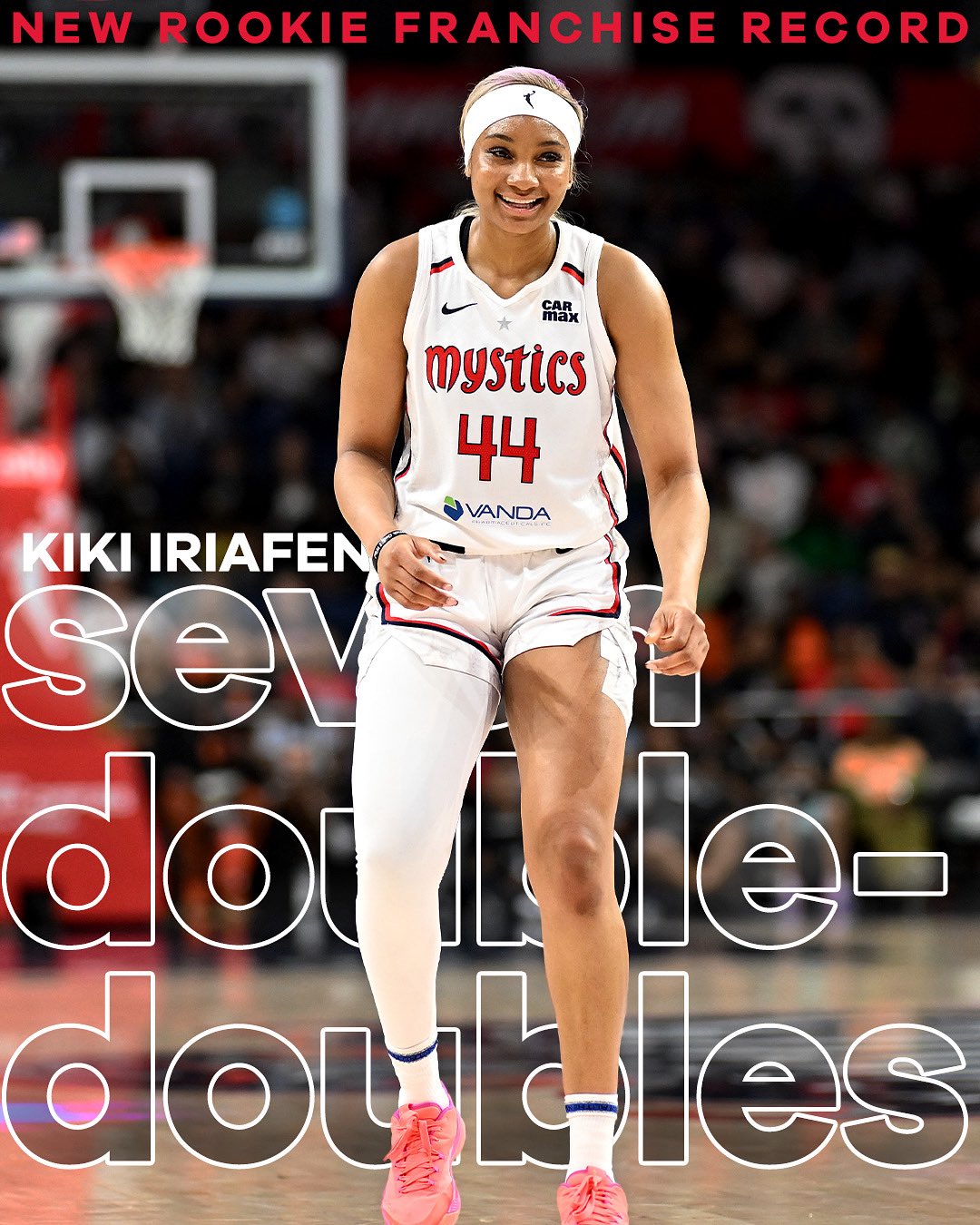 乐鱼体育-仅用21场比赛！神秘人四号秀砍下第7次两双，刷新队史新秀纪录