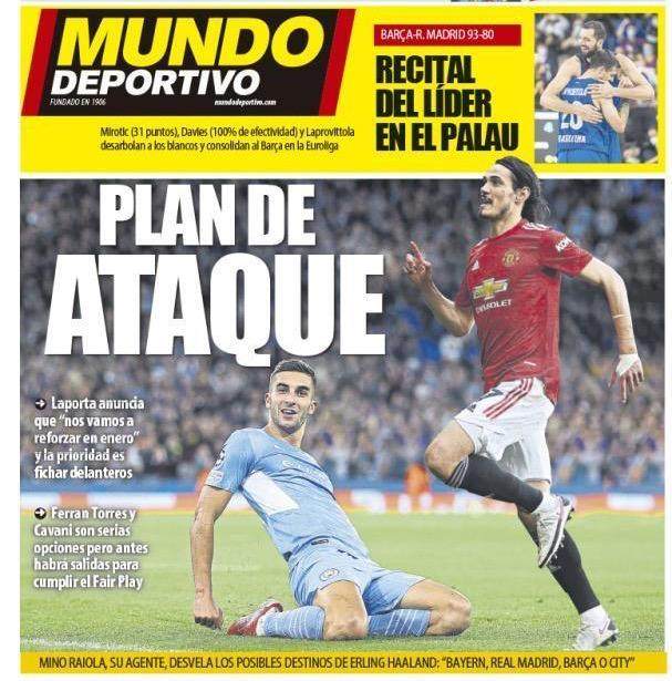 哈维的伤兵名单又满了…巴萨冬窗瞄准费兰+卡瓦尼？